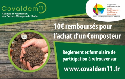 Covaldem – Opération 10€ pour un composteur