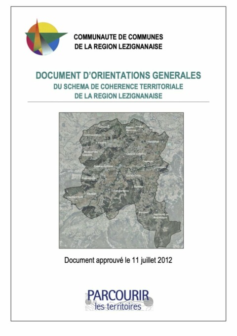 Document d’orientation générale du schéma de cohérence territoriale de la région Lézignanaise