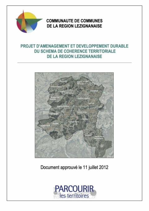 Projet d’aménagement et développement durable du schéma de cohérence territoriale de la région Lézignanaise