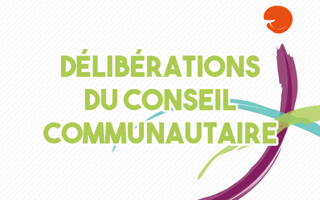 Délibérations du conseil communautaire