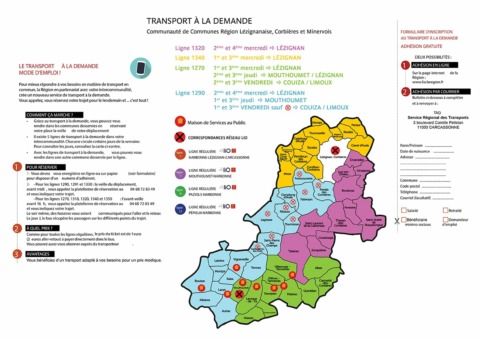 Carte du réseau TAD