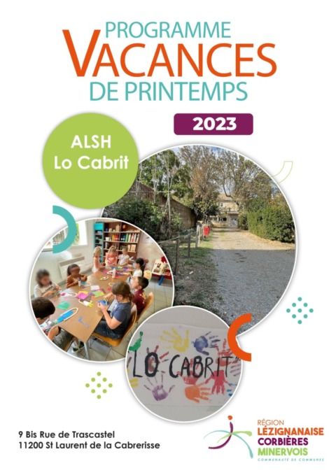 Programme des vacances de printemps – ALSH Lo Cabrit