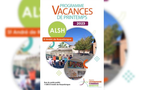 Programme des vacances de printemps – ALSH de St André de Roquelongue