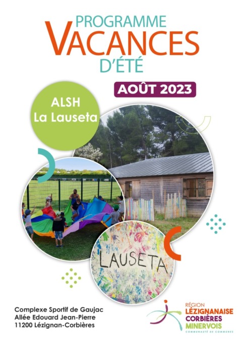 Programme des vacances d’été – ALSH de Lézignan-Corbières – Août 2023