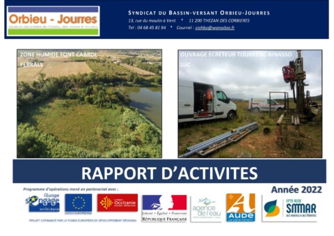 Rapport d’activité 2022 – Syndicat du Bassin Versant Orbieu Jourres