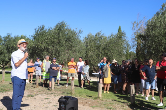 Inauguration de l’aire de camping car de Homps