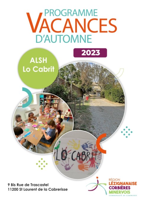 Programme des vacances d’automne- ALSH Lo Cabrit