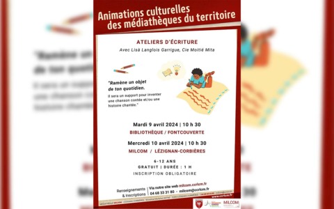 Atelier d’écriture – Cie Moitié Mita – Lézignan-Corbières