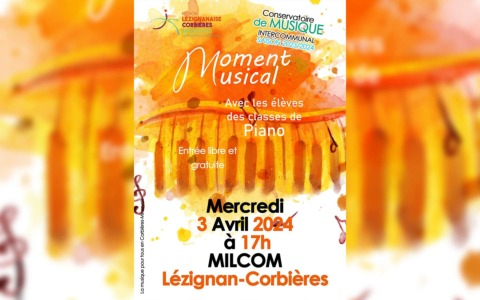 Moment musical avec les élèves de piano