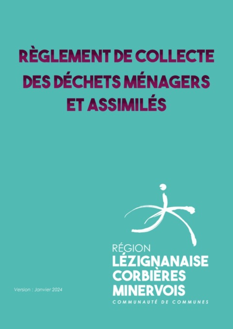 Règlement de collecte des déchets ménagers et assimilés